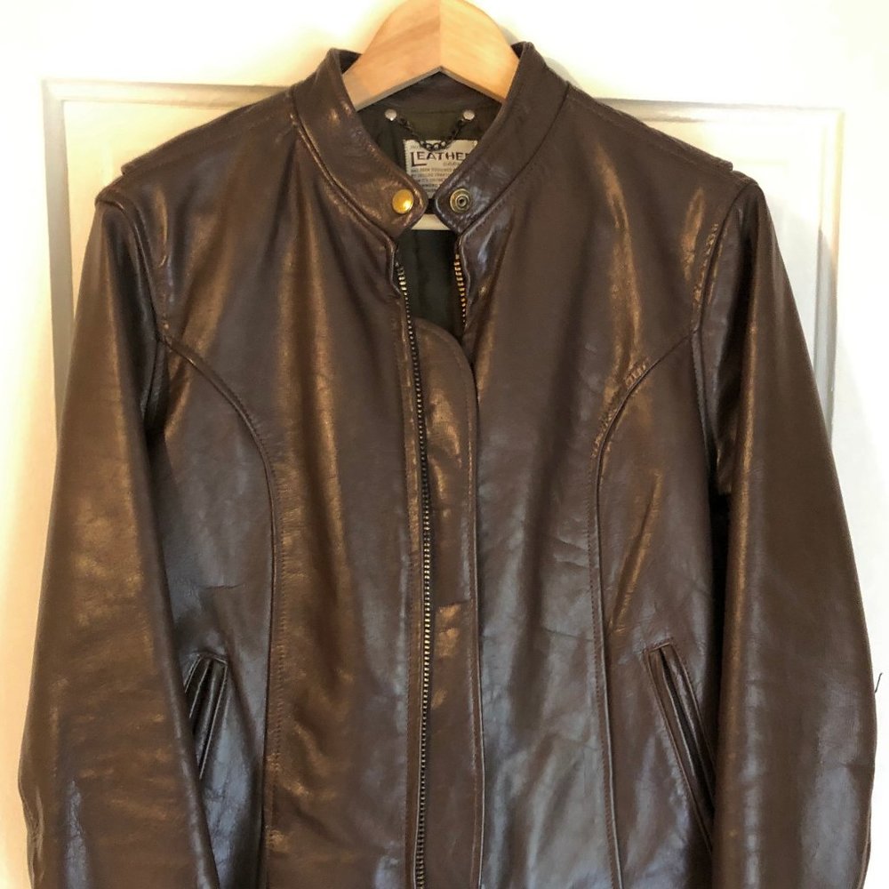 Leather Cafe Racer Jacket